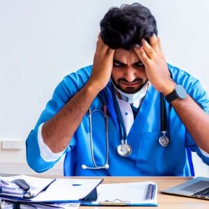 What are the signs of burnout in doctors?
