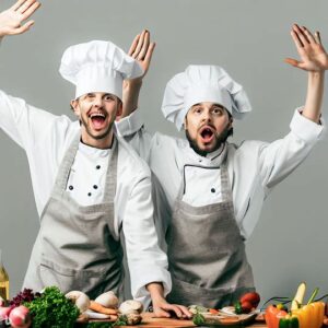 What are the symptoms of mental exhaustion in chefs?