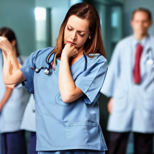 What are the symptoms of mental exhaustion in nurses?