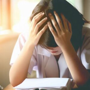 What are the symptoms of mental exhaustion in nurses?