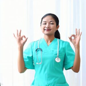 What are the symptoms of mental exhaustion in nurses?