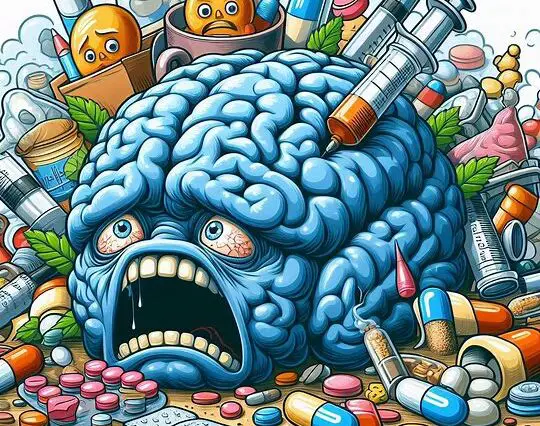 Stressed Brain on Drugs