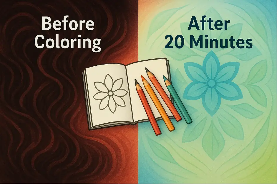 Coloring books for stress relief
